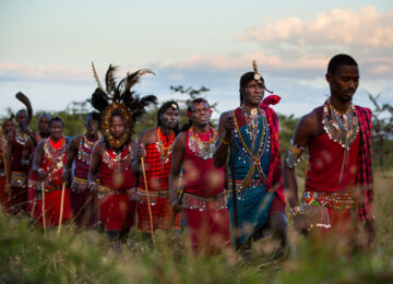 The Maasai people of Kenya.