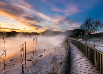 Kuirau Park Sunset